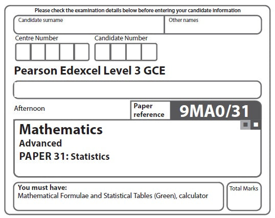 Mathematics 9MA0 | Latest Past Papers