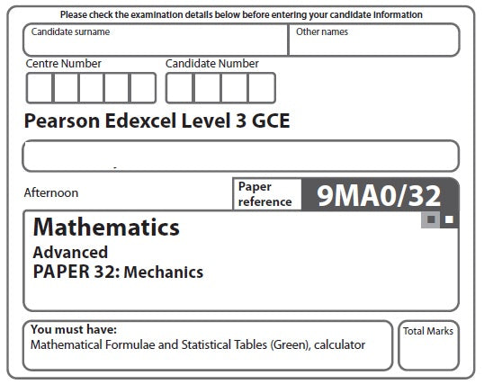 Mathematics 9MA0 | Latest Past Papers